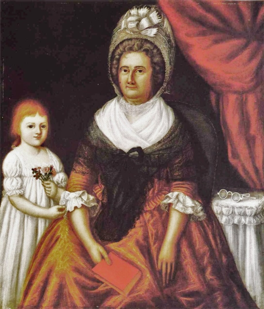 Mrs John Moale (Ellin North) And Ellin North Moale 1799 Oil on canvas.