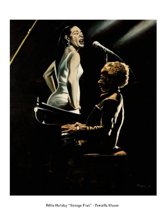 "Billie Holiday (Strange Fruit)" (1979) Oil on canvas.